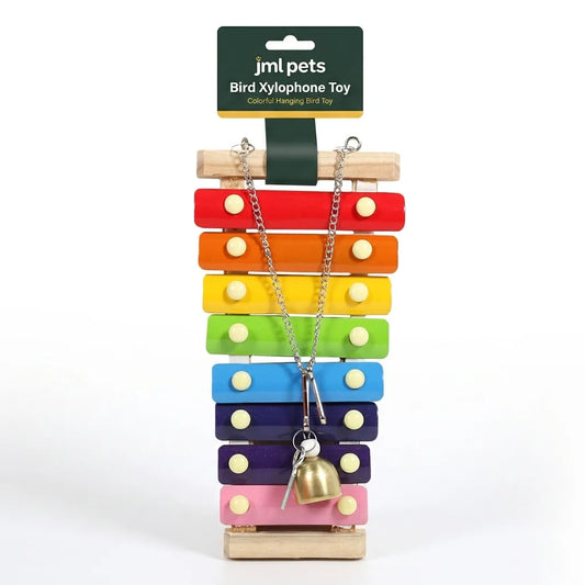 JML Pets Bird Xylophone Toy – Colourful Hanging Bird Toy