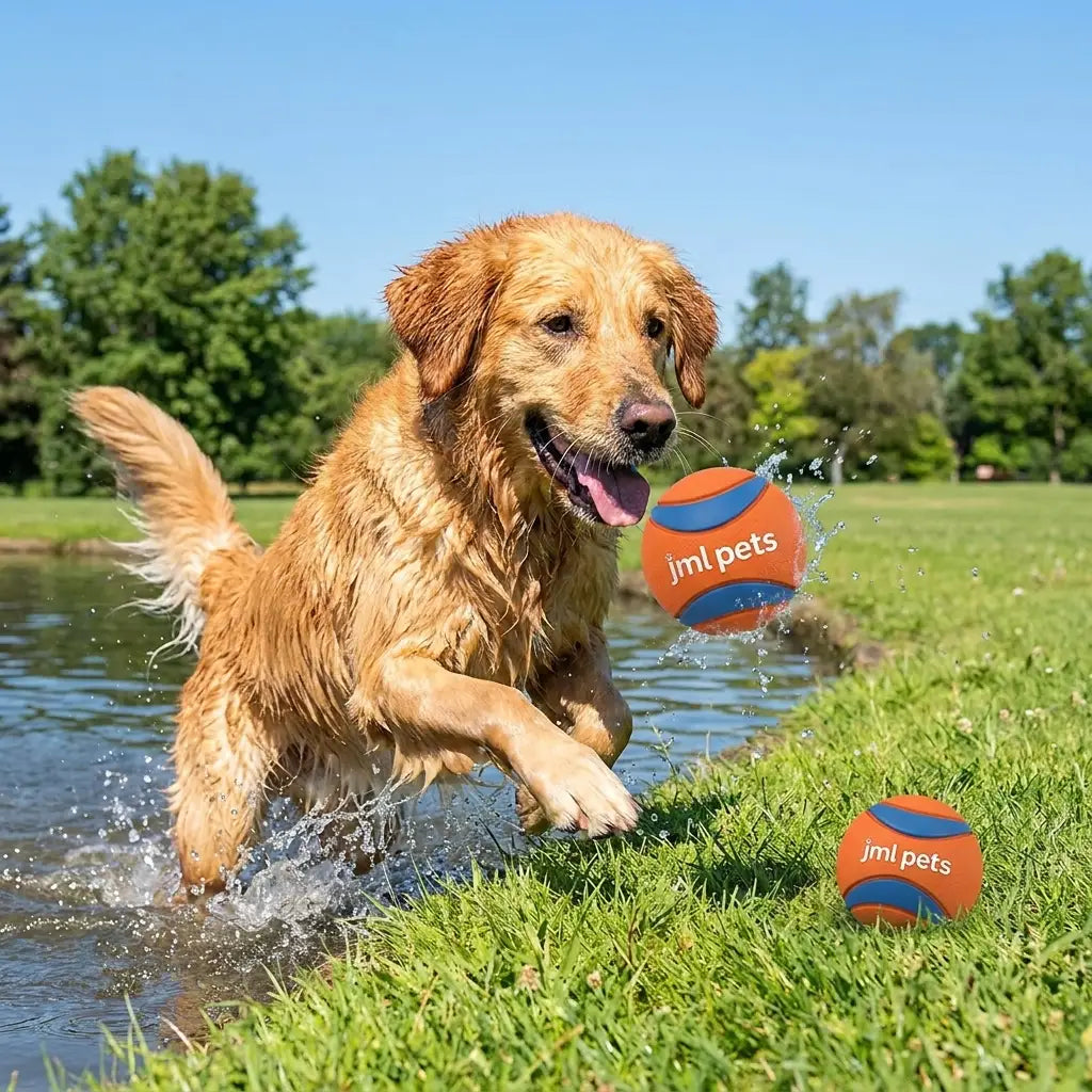 JML Pets High-Bounce Floating Dog Ball